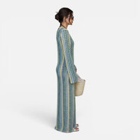 Robe  de Plage en Tricot Arc-en-Ciel