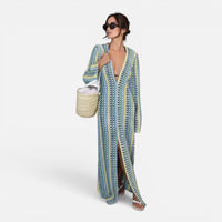 Robe  de Plage en Tricot Arc-en-Ciel