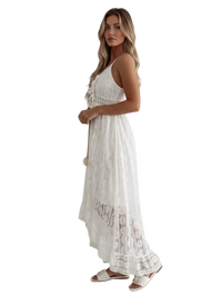 Robe de Plage Bohème Fluide à Fines Bretelles