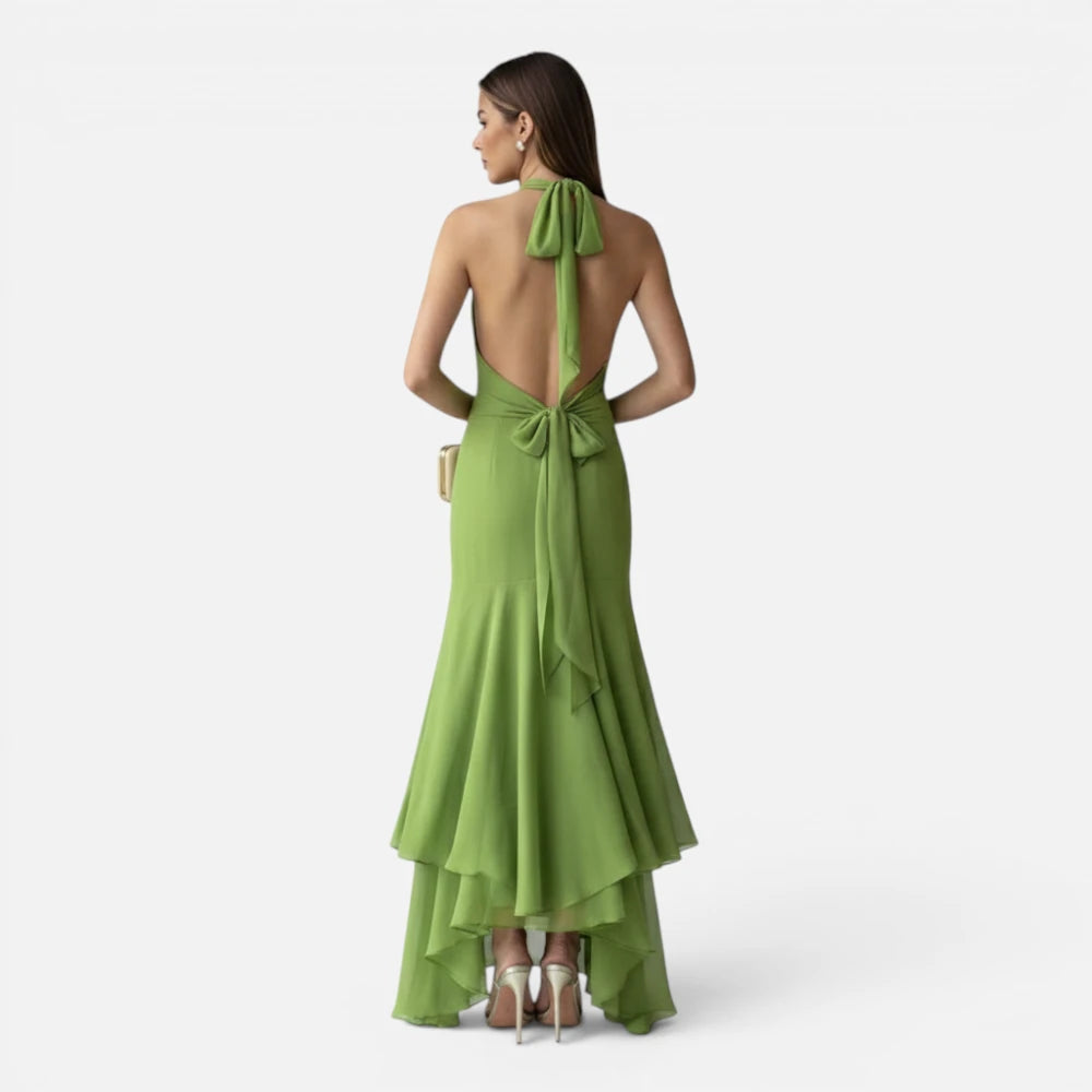 Robe Maxi Dos Nu de Soirée Coupe Sirène