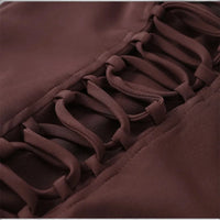 Mini-Robe Moulante Drapée à Larges Bretelles