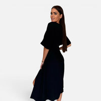 Robe Midi  A Col En V