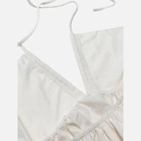 Robe Longue Blanche Bohème à Volants