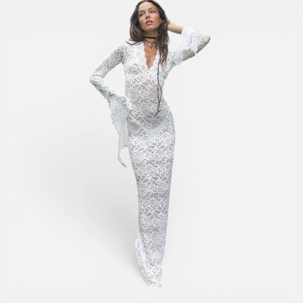 Robe  Légère de Plage En Dentelle