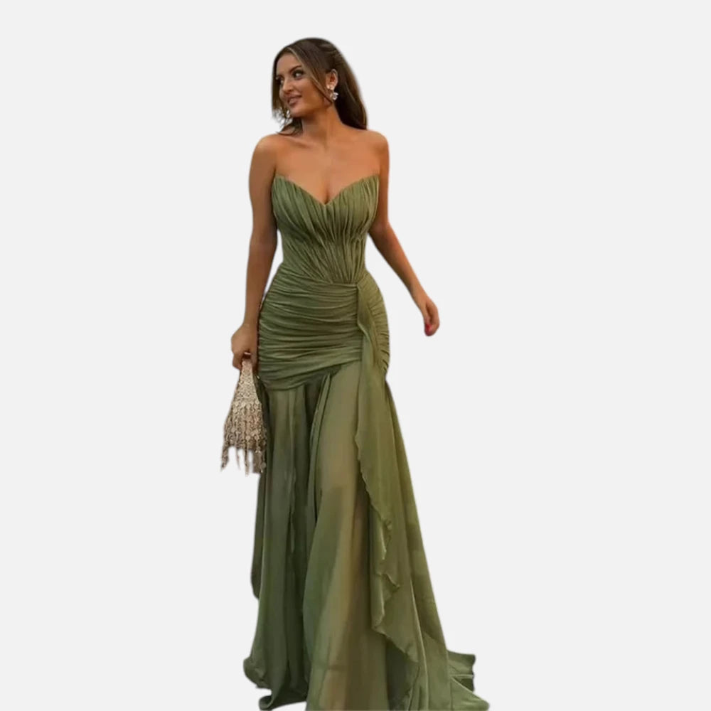 Mini Robe d'Été Imprimée Fleurs à Bustier