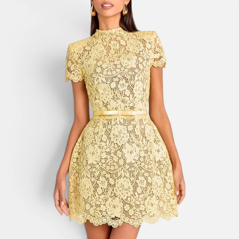 Robe De Soirée Élégante  En Dentelle