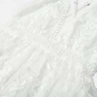 Robe Longue Drapée avec Bustier en Dentelle