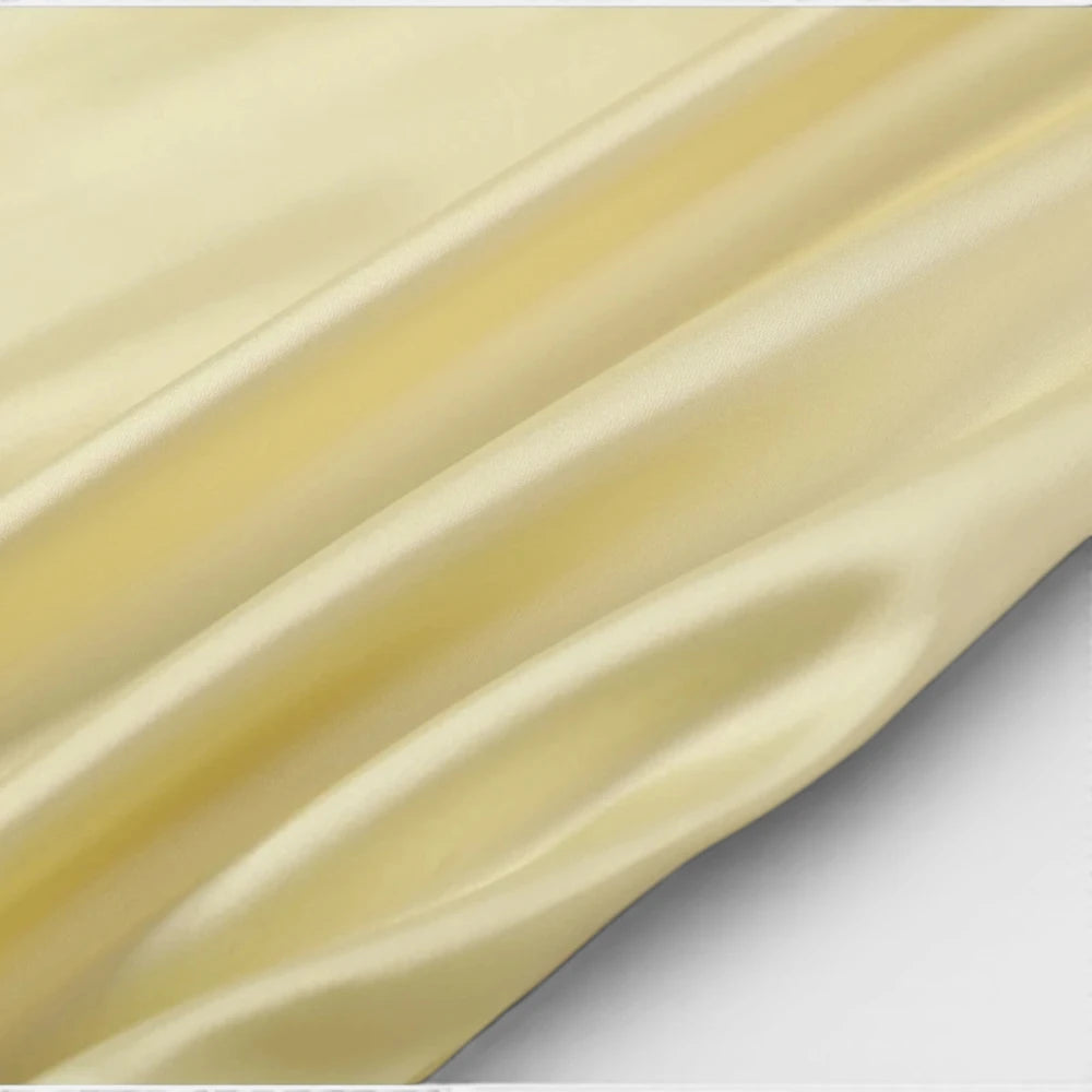 Robe En Satin Jaune