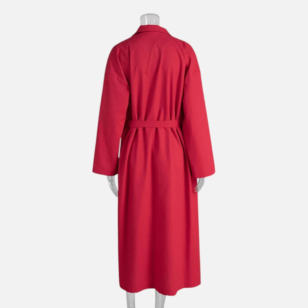 Robe Maxi en Coton-Lin Style Kimono