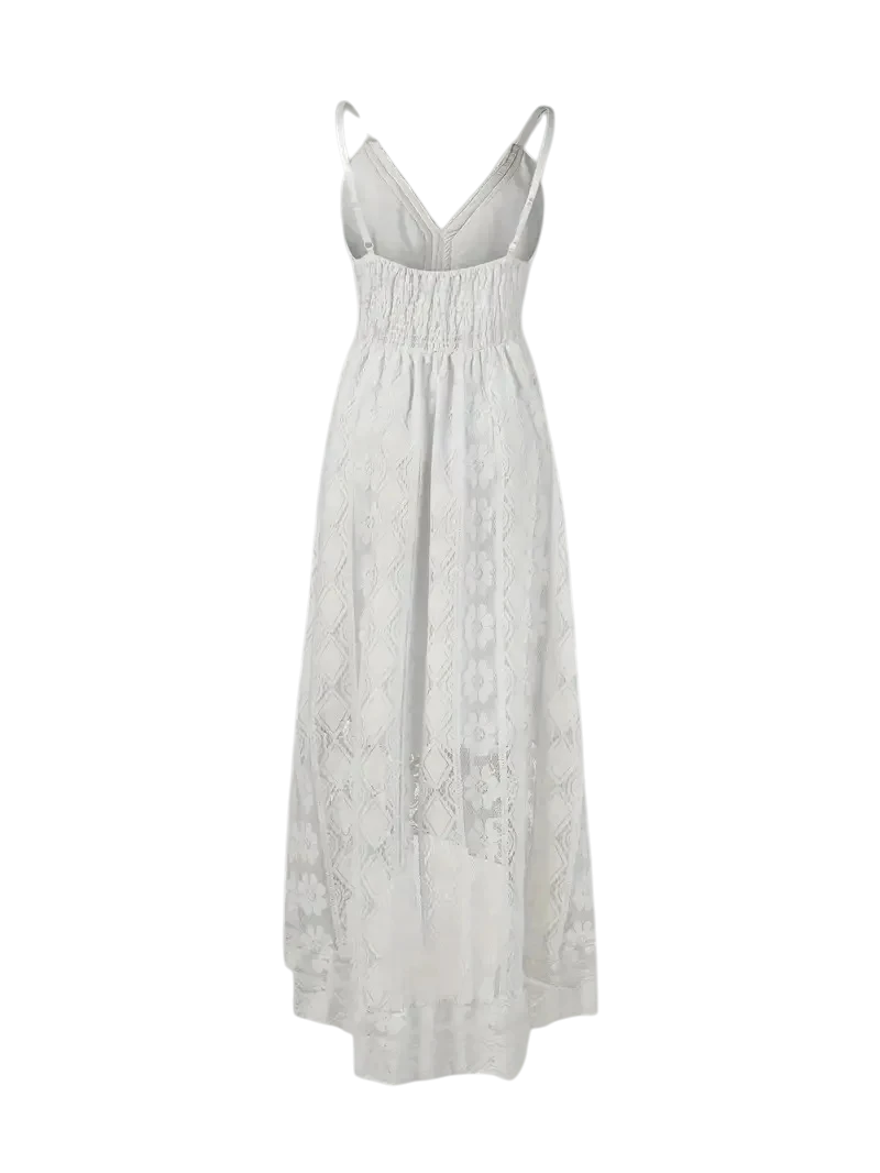 Robe de Plage Bohème Fluide à Fines Bretelles