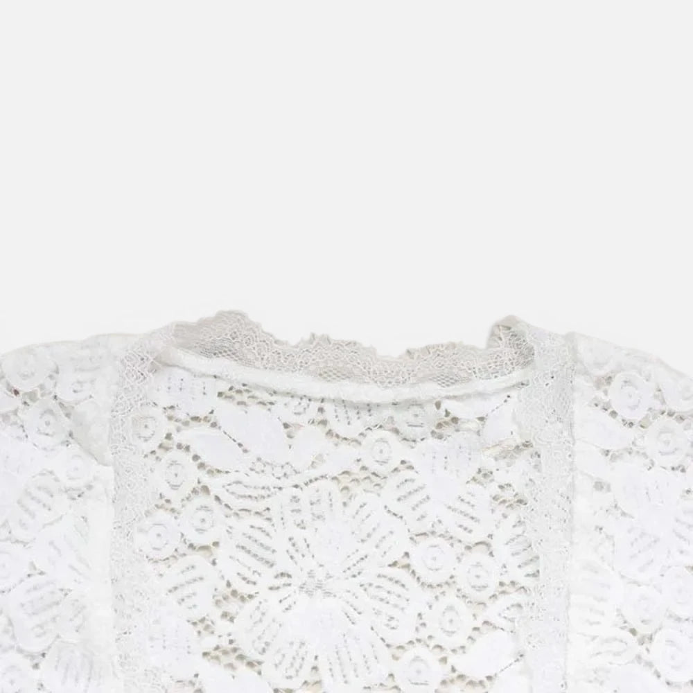 Robe Courte En Dentelle