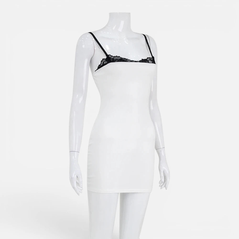 Robe Blanche En Dentelle