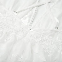 Robe Longue Drapée avec Bustier en Dentelle
