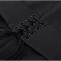 Robe Blazer Courte à Structure Corset et Hanches Sculptées