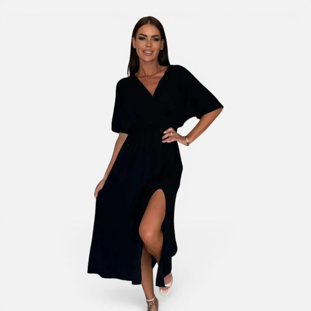 Robe Midi  A Col En V