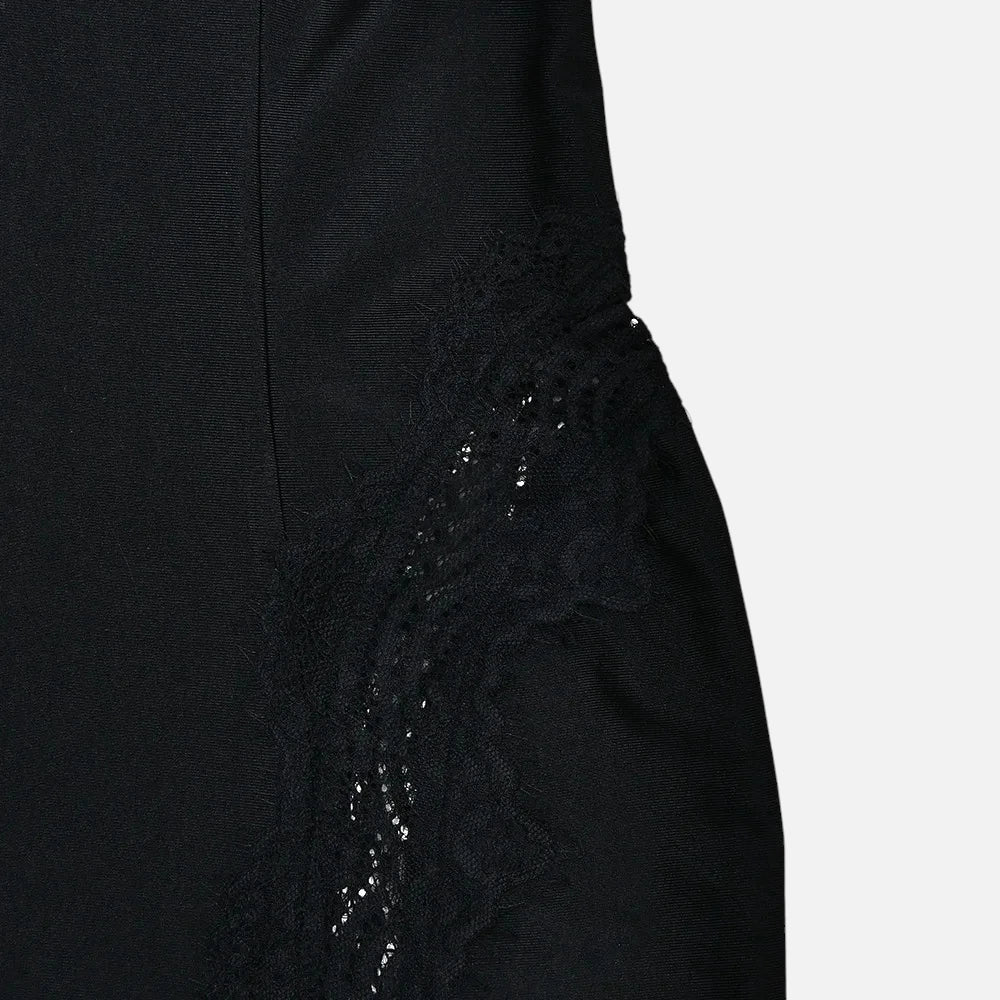 Robe de Soirée Fourreau à Fines Bretelles et Dos Ajusté