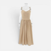 Robe Longue en Lin Dos Nu avec Poches